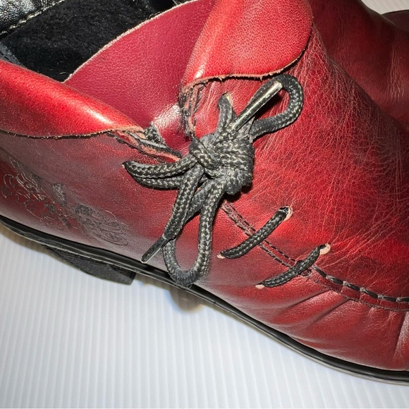 Rieker Women’s Antistress Red Leather Ankle Booties. Sz 6/37EU - Picture 9 of 14